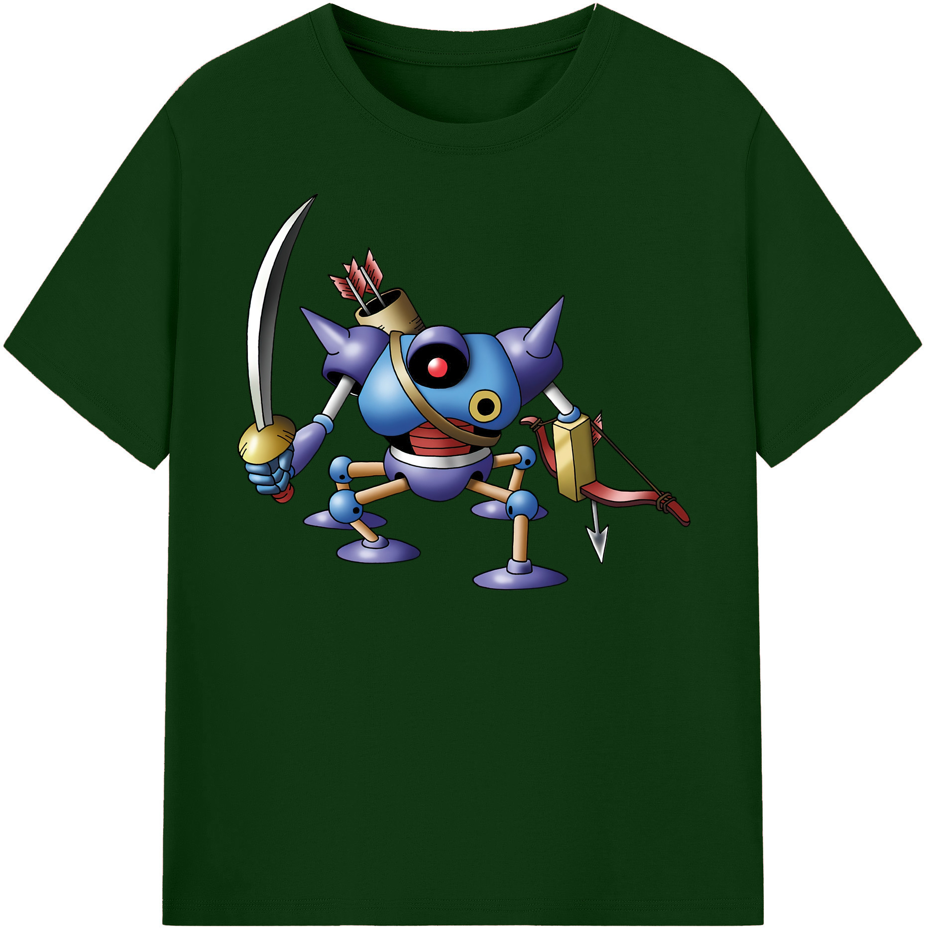 （画像用） ドラゴンクエスト Doragon Kuesuto Dragon Quest 綿100％半袖Tシャツ（フロントプリント）